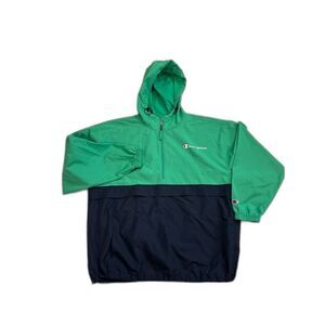 Columbia Men's Blue Teal Pullover Quarter Zip Front Pocket Size XL